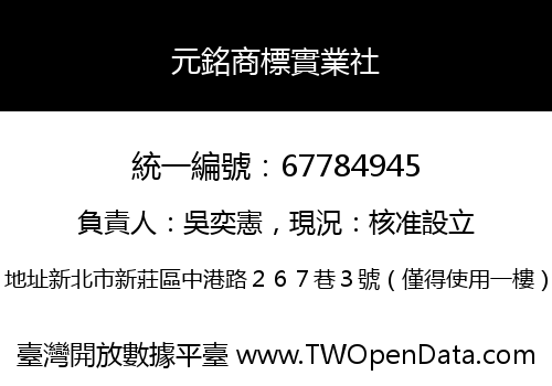 元銘商標實業社