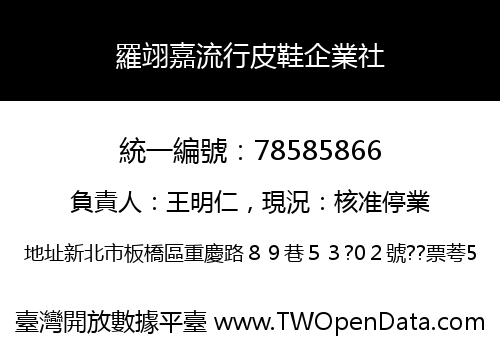 羅翊嘉流行皮鞋企業社