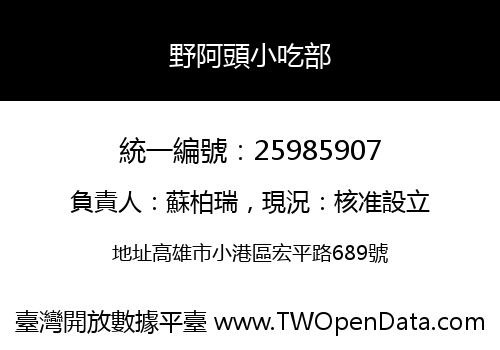 野阿頭小吃部