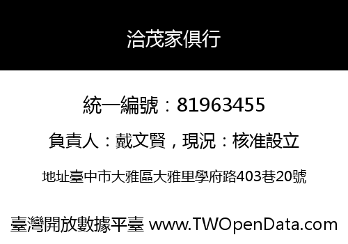 洽茂家俱行