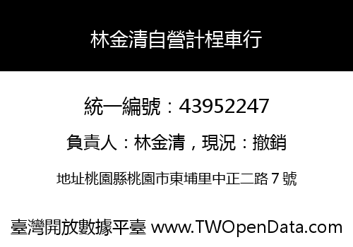 林金清自營計桯車行