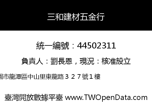 三和建材五金行