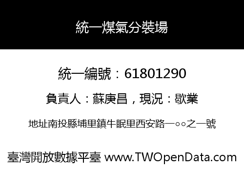統一煤氣分裝場