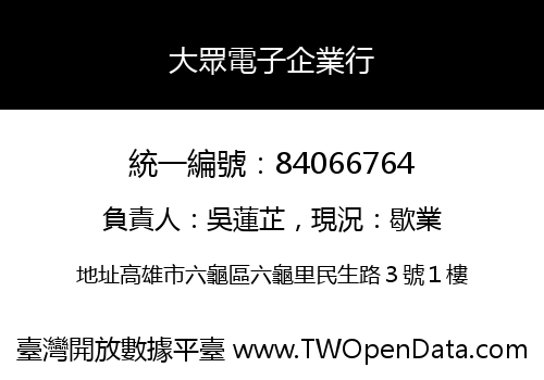 大眾電子企業行