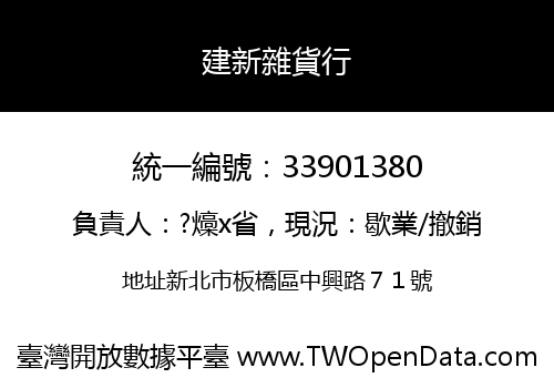 建新雜貨行