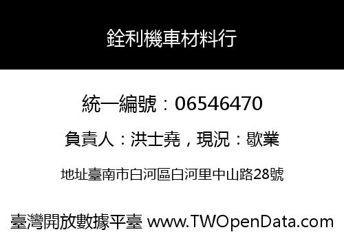銓利機車材料行