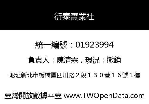衍泰實業社