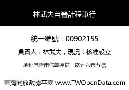 林武夫自營計程車行