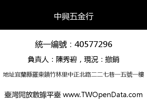 中興五金行