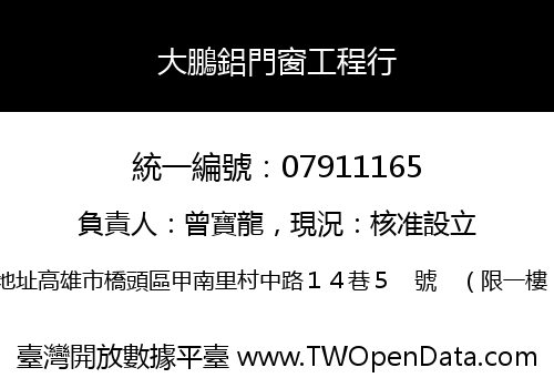 大鵬鋁門窗工程行