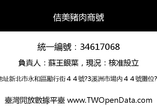 佶美豬肉商號