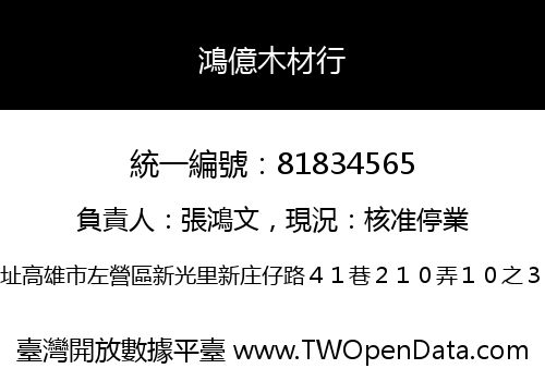 鴻億木材行