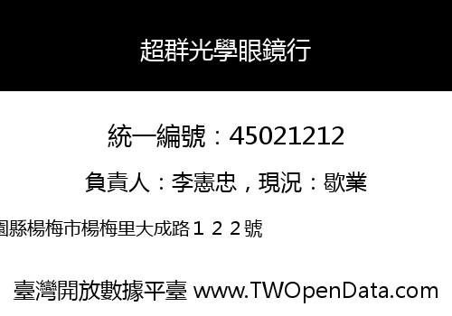 超群光學眼鏡行