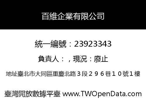 百維企業有限公司
