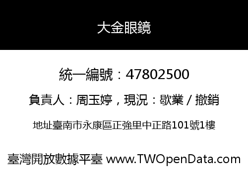 大金眼鏡