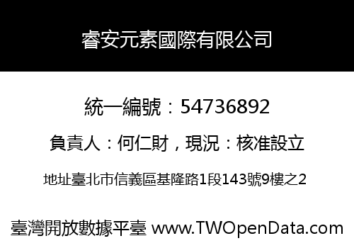 睿安元素國際有限公司