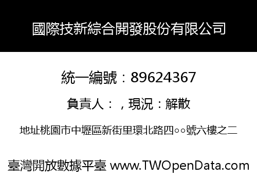 國際技新綜合開發股份有限公司