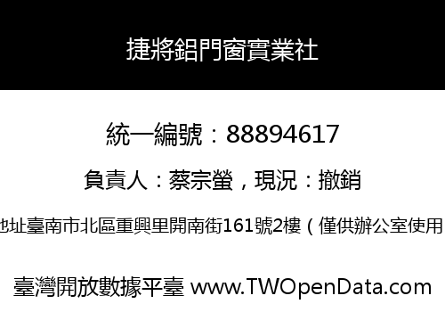 捷將鋁門窗實業社