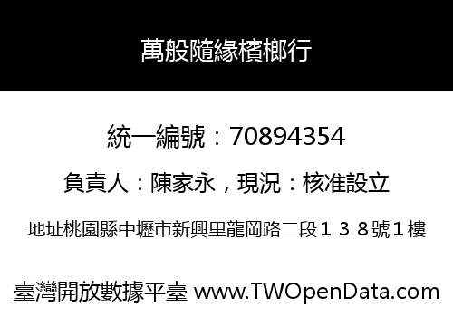 萬般隨緣檳榔行