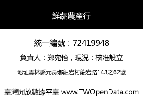鮮蔬農產行