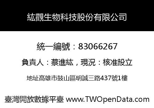 紘觀生物科技股份有限公司
