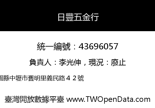 日豐五金行