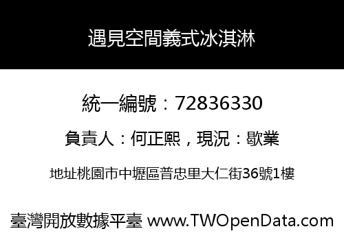 遇見空間義式冰淇淋