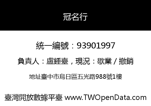 冠名行
