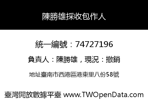 陳勝雄採收包作人