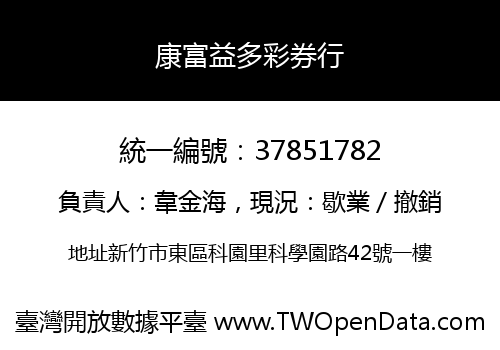 康富益多彩券行