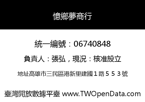 憶鄉夢商行
