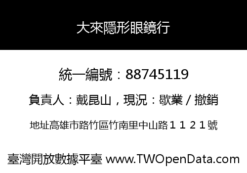 大來隱形眼鏡行