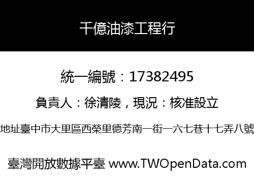 千億油漆工程行