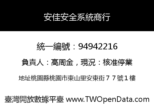 安佳安全系統商行