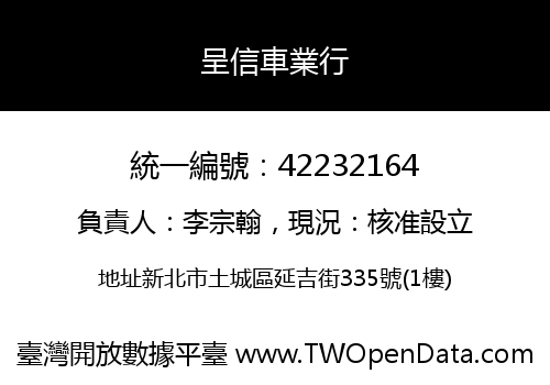 呈信車業行