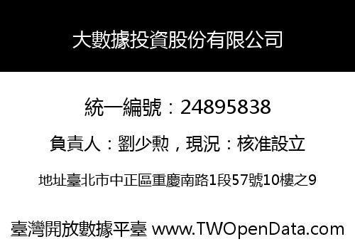大數據投資股份有限公司