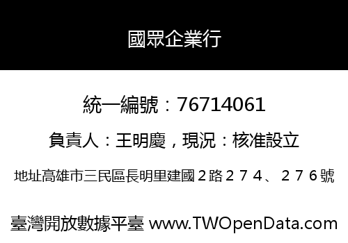國眾企業行