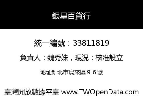 銀星百貨行