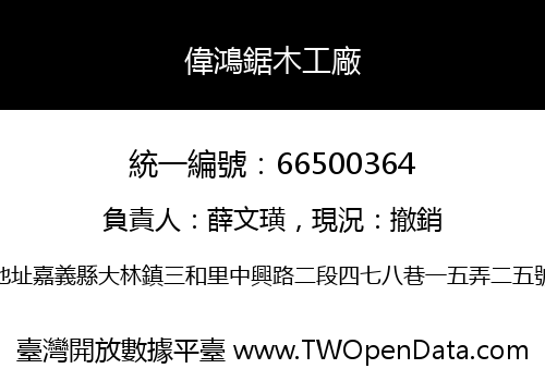 偉鴻鋸木工廠