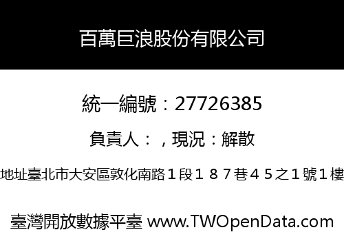 百萬巨浪股份有限公司