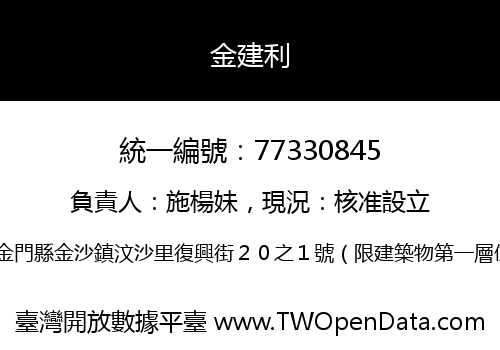 金建利