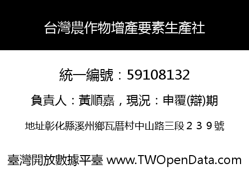 台灣農作物增產要素生產社