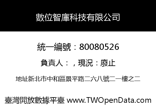 數位智庫科技有限公司