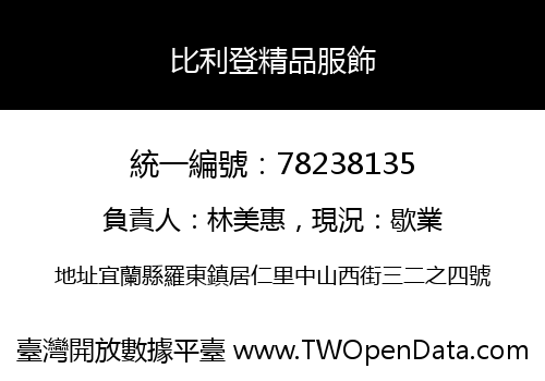 比利登精品服飾