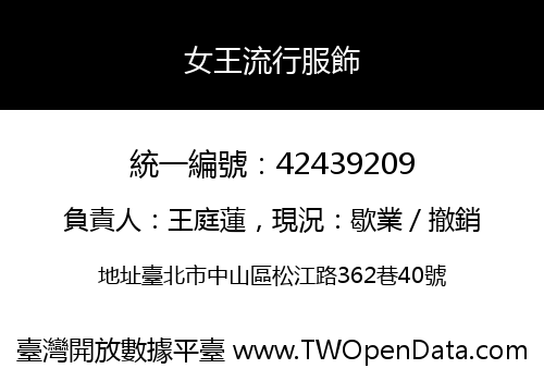 女王流行服飾