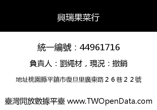 興瑞果菜行
