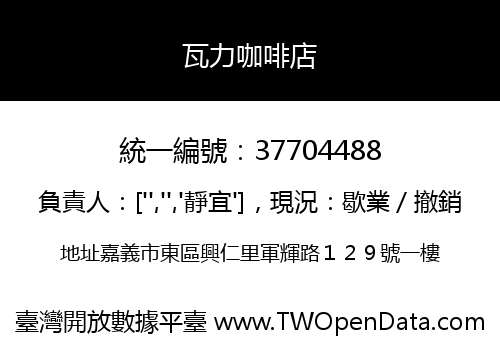 瓦力咖啡店