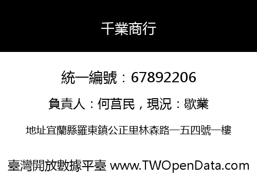 千業商行