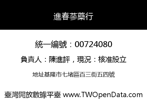 進春蔘藥行
