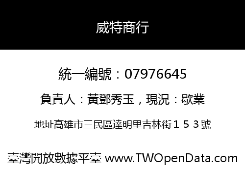 威特商行